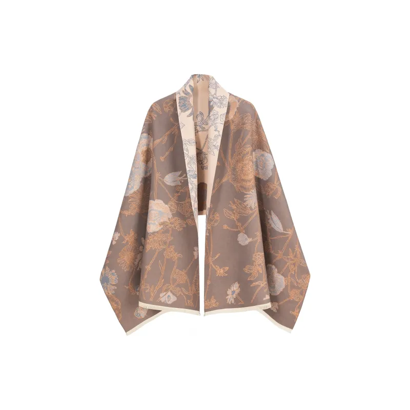 Shanghai Story Polyester Knit Scarves Women's-29
