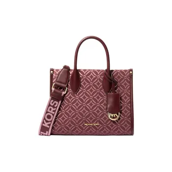 MICHAEL KORS Mirella Polyester Tote Bag Shopping Bag Shoulder Bag Crossbody Bag Handbag Small Size Women's Fuchsia