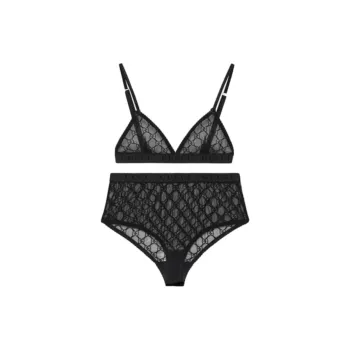 GUCCI Gg Tulle Lingerie Set