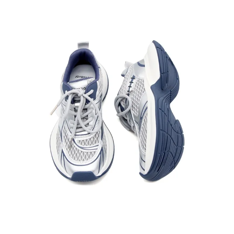 Joy&Mario Cushioning Anti Slip And Wear Resistant Low Top Chunky Sneakers Women's-11