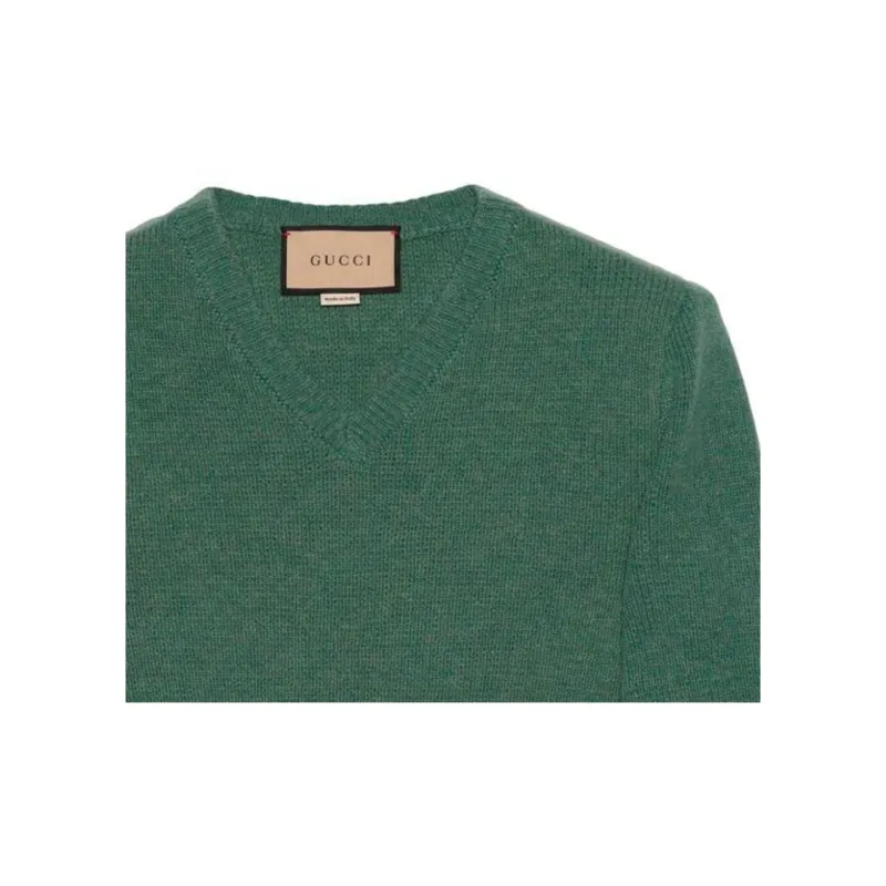 GUCCI V Neck Knit Jumper-4