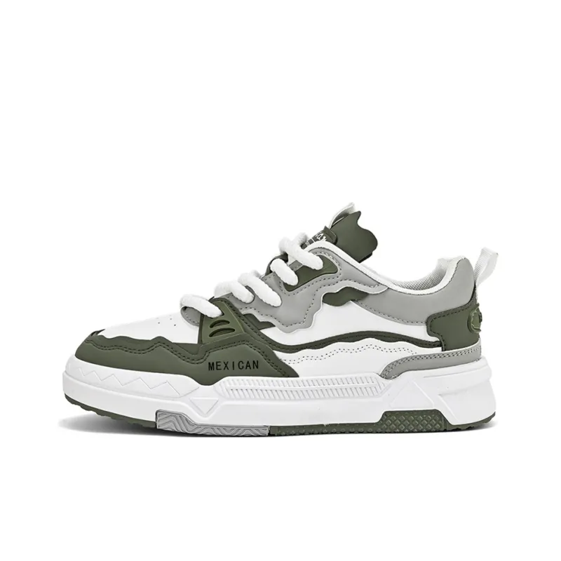 MEXICAN Full Coverage Slip Resistant Water Resistant Wear Resistant Lightweight Skateboard Shoes Men's-8