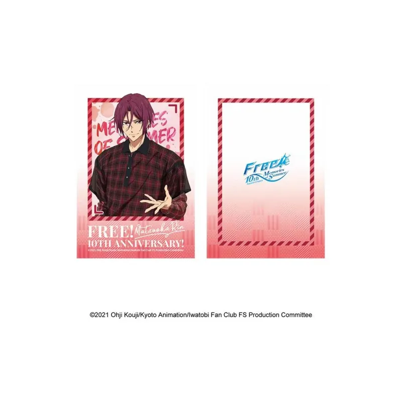 MOUXUYY Makoto Tachibana, Haruka Nanase Free 10th Anniversary Commemoration, Swim Men's Role Laser Photo Cards-18