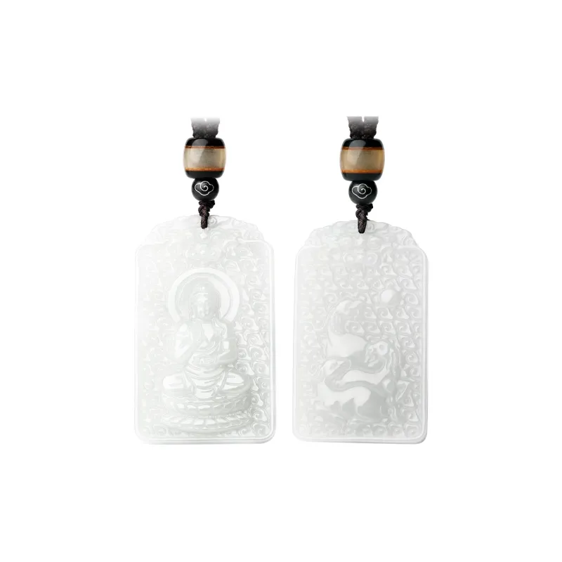 LAOMIAO Hetian Jade Pendants Green Jade Women's-0