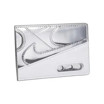 Nike Leather Card Holder Regular Unisex Silver