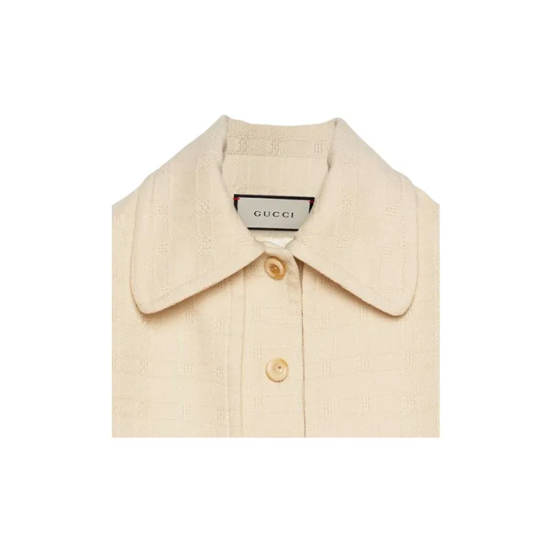 GUCCI Detachable Cape Tweed Vest-4