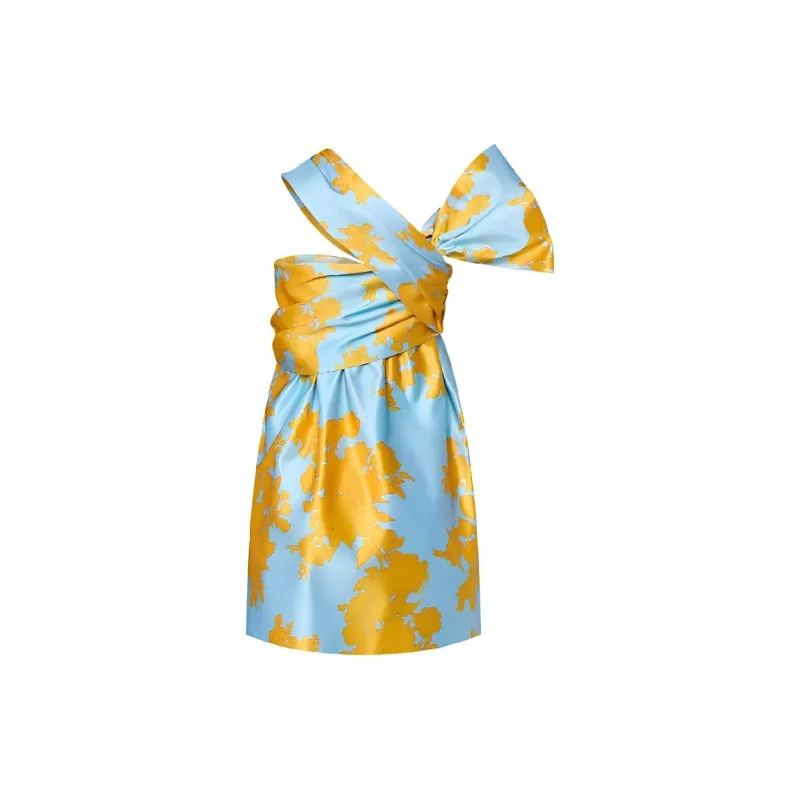 LOUIS VUITTON Bouquet Print Bow Dress-1