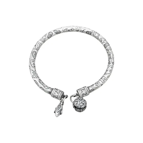 CUTE DAME S999 Sterling Silver Bracelets Women's Silver-0