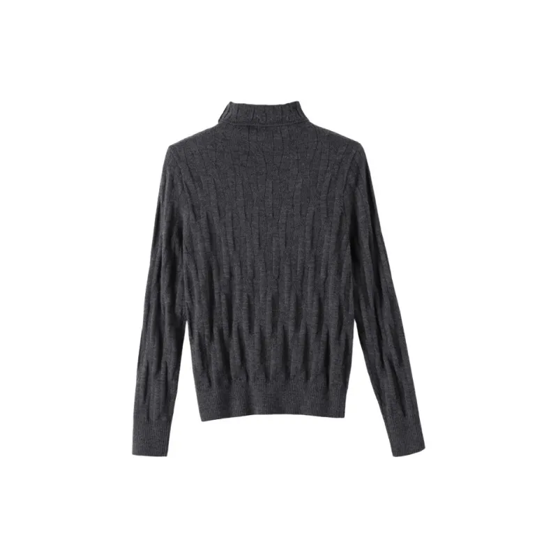 Late White Knitwear Women's Dark Gray-1