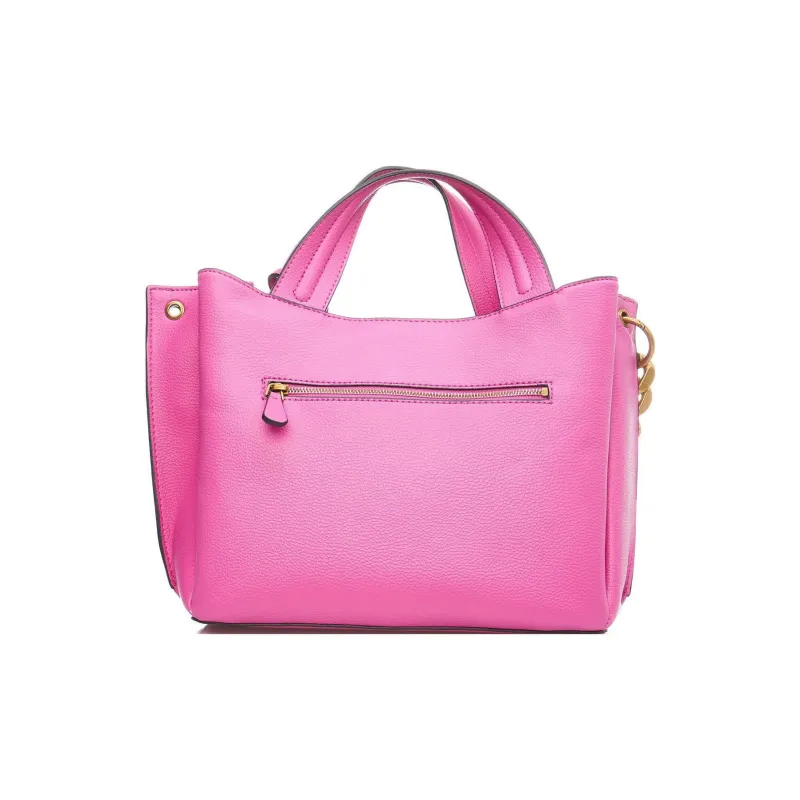 GUESS Leather Tote Bag Shopping Bag Shoulder Bag Crossbody Bag Handbag Women's Fuchsia-2