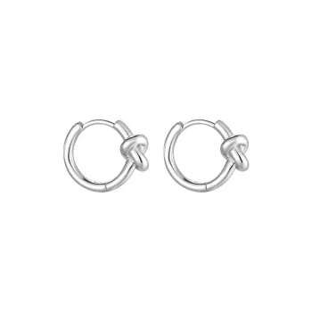 BKBU 925 Sterling Silver Needle Titanium Steel Earrings Unisex