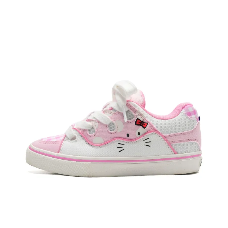 7 SEVFUN Low-Top Skateboard Shoes Unisex Strawberry Pink-35
