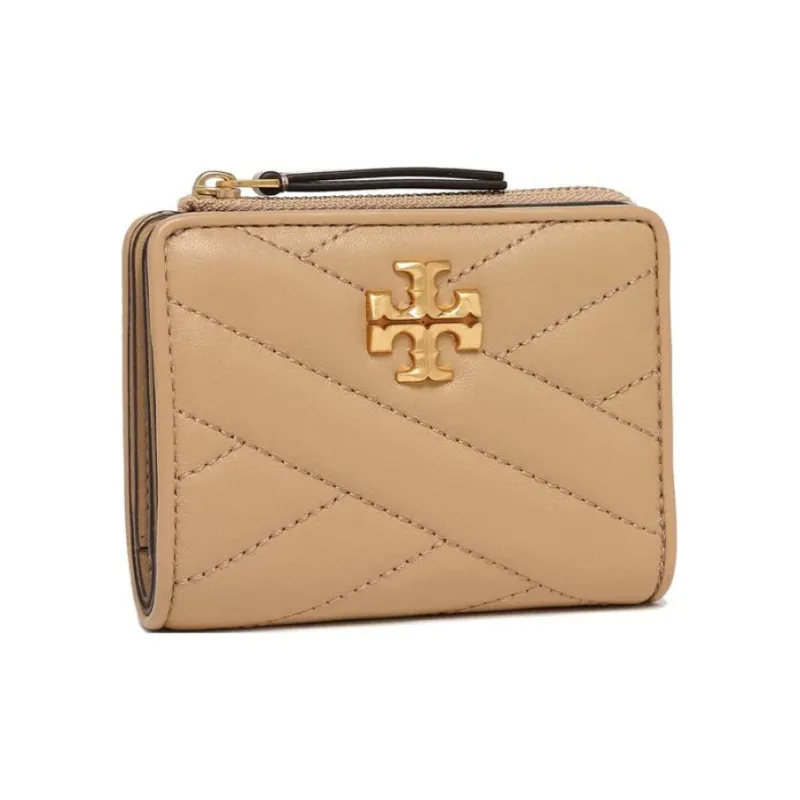 TORY BURCH Leather Wallet Women's Camel-1