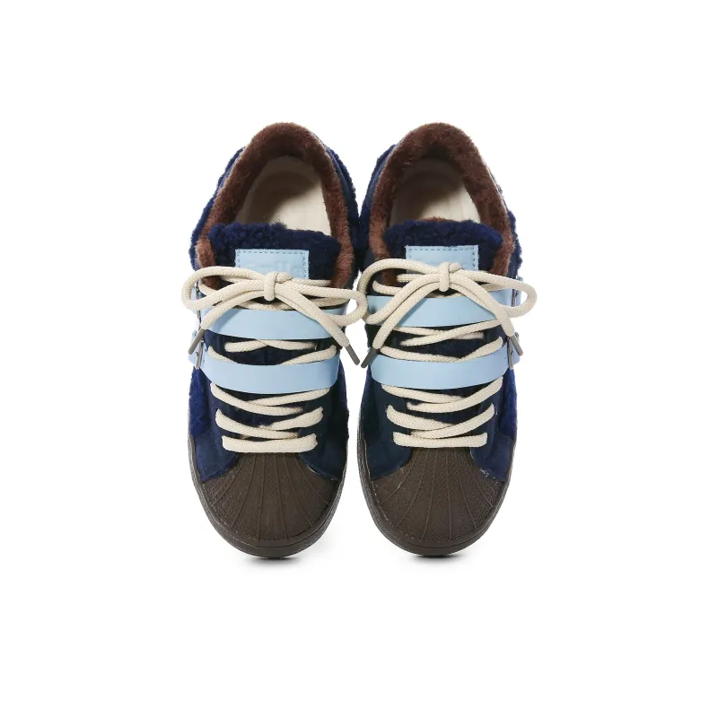 Lovely You Warm Wear-Resistant Lightweight Low-Top Skateboard Shoes Women's-7