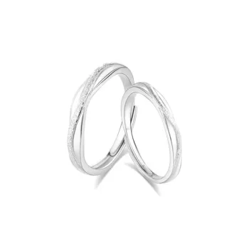 GLOIRE S999 Fine Silver Rings Unisex Elegant Luxe Niche Design Advanced Touch Minimalist Style Versatile Commuter