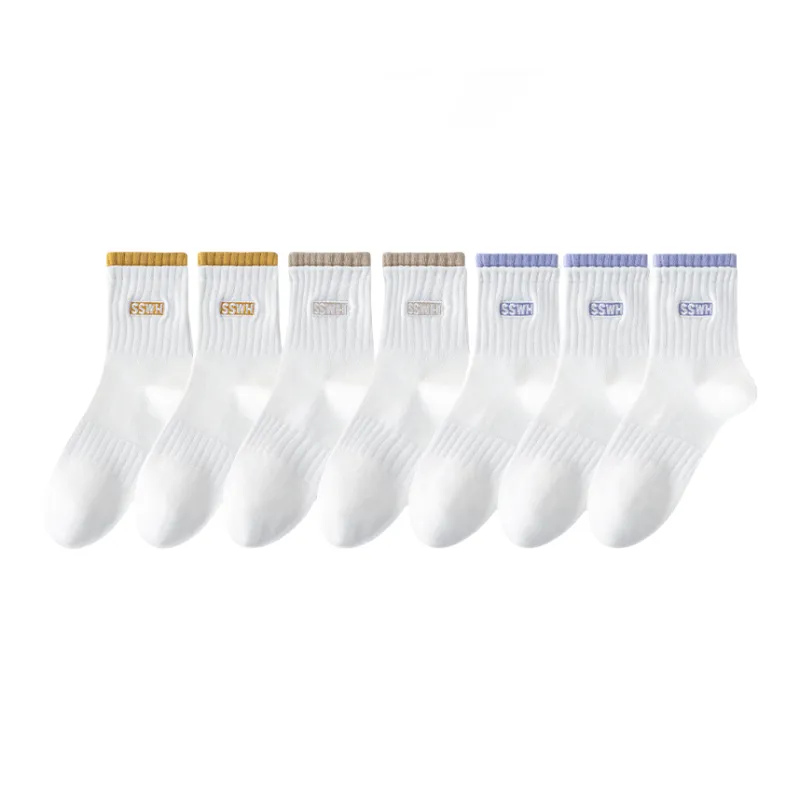 Lan Miao Mid Calf Socks Women's 7 Pack-3