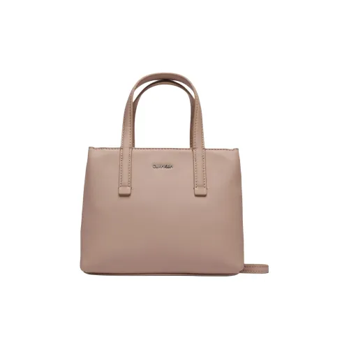 CALVIN KLEIN Polyurethane Tote Bag Shopping Bag Shoulder Bag Crossbody Bag Handbag Mini Women's Light Umber