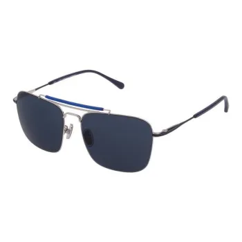 CarolinaHerrera Metal Square Sunglasses Men's Silver