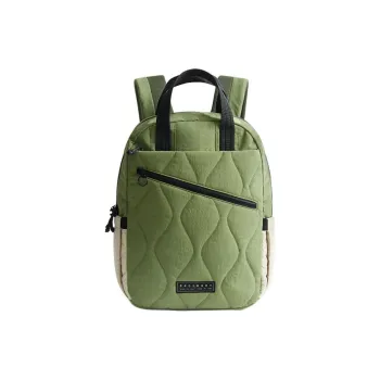 BAGSMART Nylon Backpack Unisex Green/Camel/Black