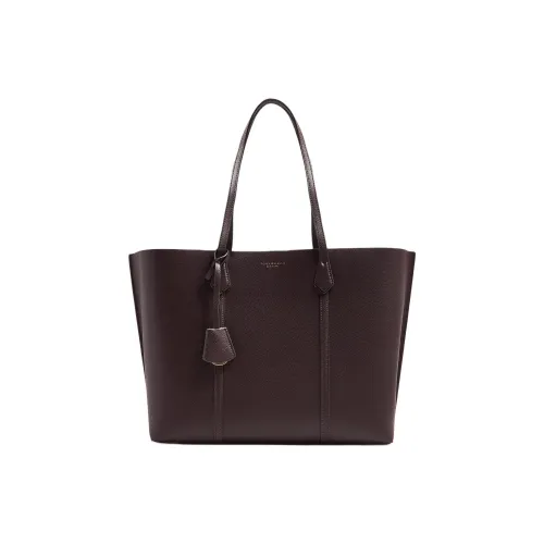 TORY BURCH Cow Split Leather, Cow Leather Tote Bag, Shopping Bag, Shoulder Bag, Handbag Women's Rich Red