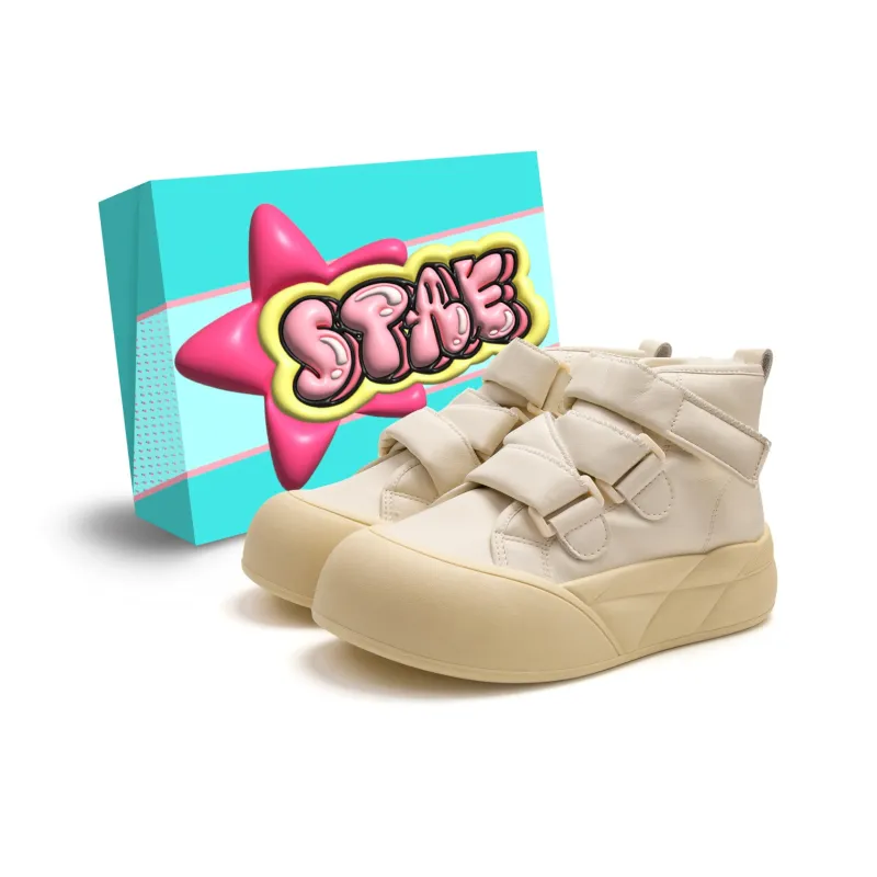 STAE Warm Wear-Resistant Slip-Resistant Mid-Top Skateboard Shoes Women's Box Included-0