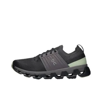 On Cloudswift 3 Anti Slip Wear Resistant Low Top Running Shoes Unisex Black Green