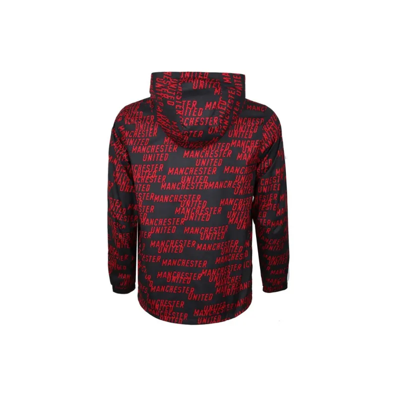 Adidas MUFC Manchester United Soccer Collection WINDBREAKR Jackets & Coats Men's Red-1