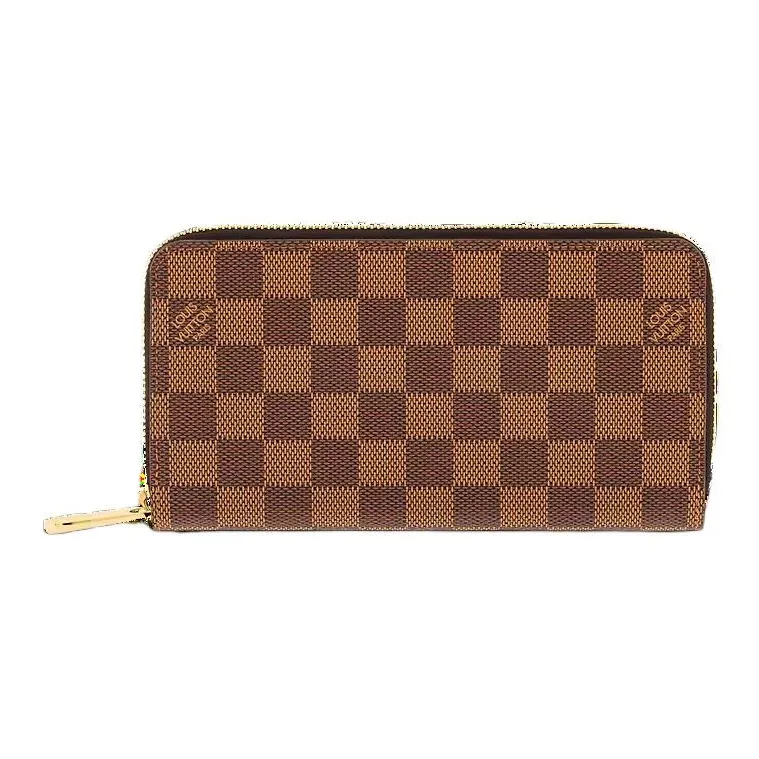 LOUIS VUITTON Zippy Coated Canvas Wallet Coin Purse Wallet Women's Brown-0
