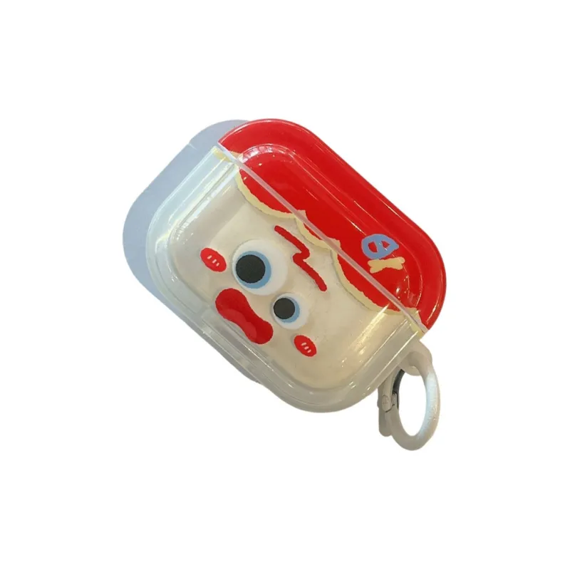 Baohuguang Compatible With AirPods 1/2/3 TPU Ins Fun Quirky Meme Fully Enclosed Headphone Cases-2