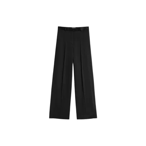 TOTEME Cuff Slit Straight Leg Trousers