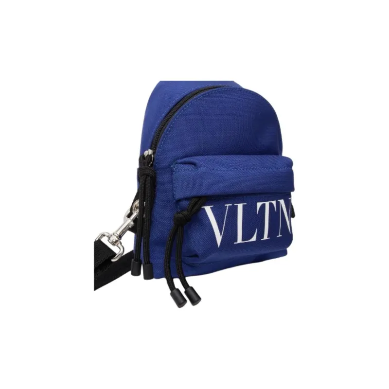 Valentino Nylon Fabric Carry Backpack Mini Men's Blue-5