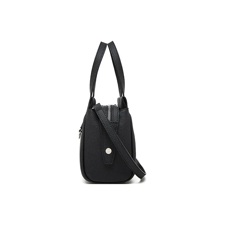 Carnival Keep Top Grain Cow Leather Handbag Regular Women's Black/Brown/Gray-2