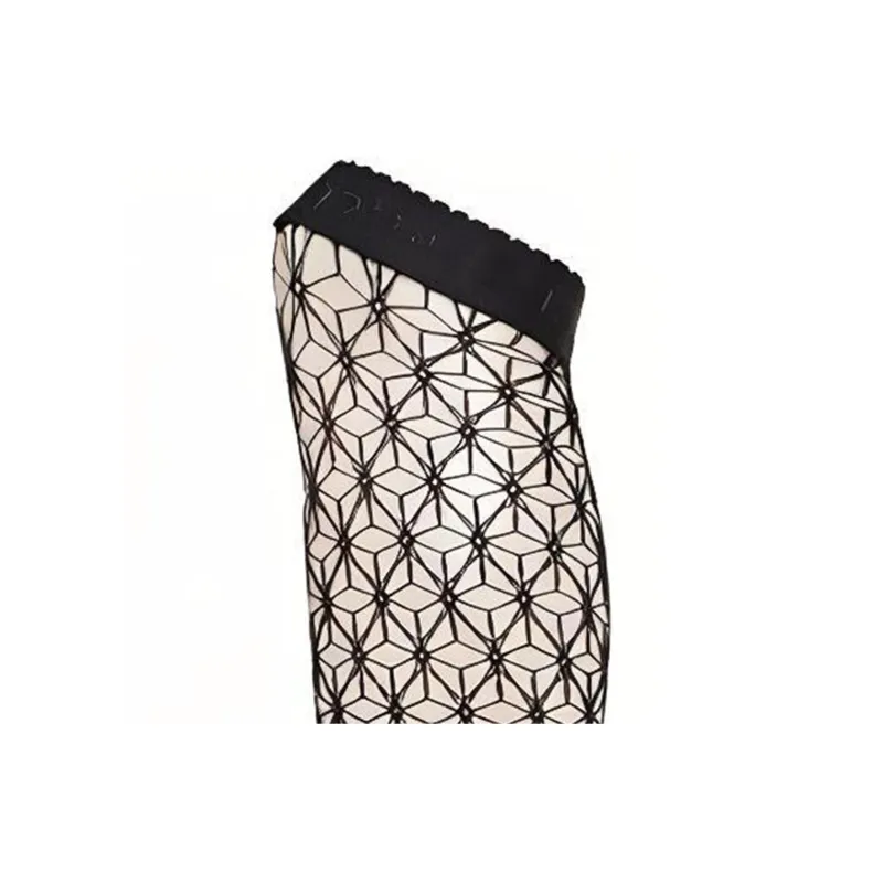 GUCCI Thigh High Fishnet Socks Brown-1