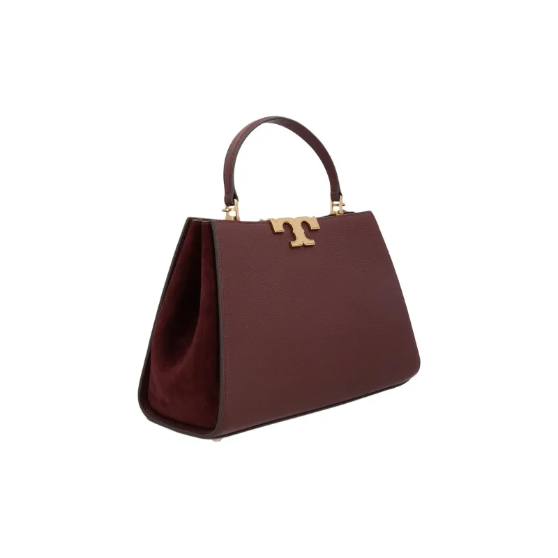 TORY BURCH Eleanor Leather Shoulder Bag Crossbody Bag Handbag Medium Size Women's Dark Color Cabernet Sauvignon-3