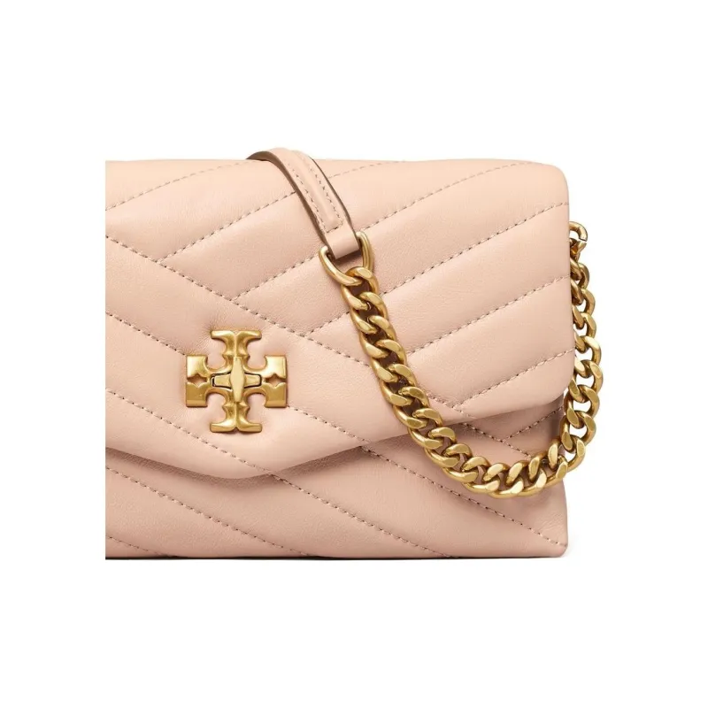 TORY BURCH Kira Sheepskin Shoulder Bag, Crossbody Bag Mini Women's Pink-3