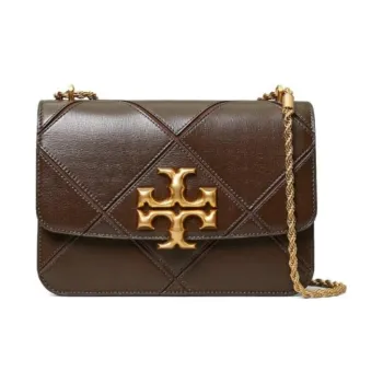 TORY BURCH Eleanor Goatskin Chain Bag Small Square Bag Crossbody Bag Shoulder Bag Women's Red Brown