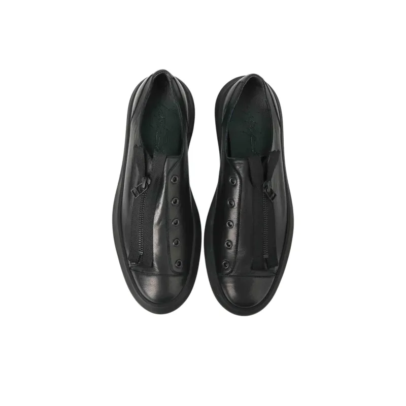 Yohji Yamamoto Low-Top Skateboard Shoes Men's Black-2