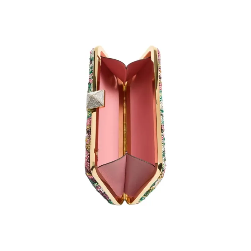 Valentino Faux Diamond Crossbody Bag Women's Multicolor-4