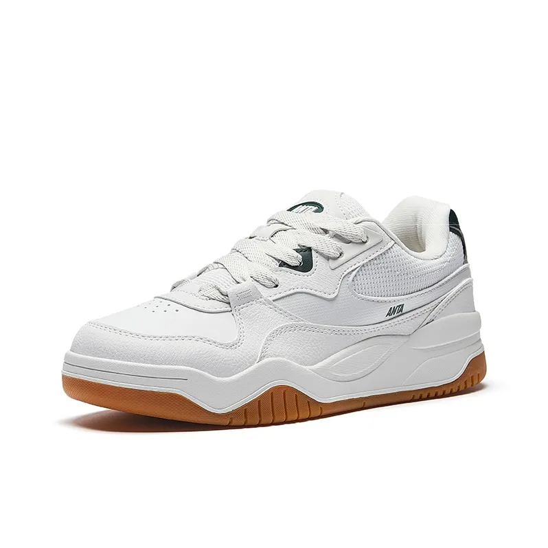 CHAOJIANTA Anti Slip Wear Resistant Low Top Skateboard Shoes Men's Sand Grain Gray Dark Green-1