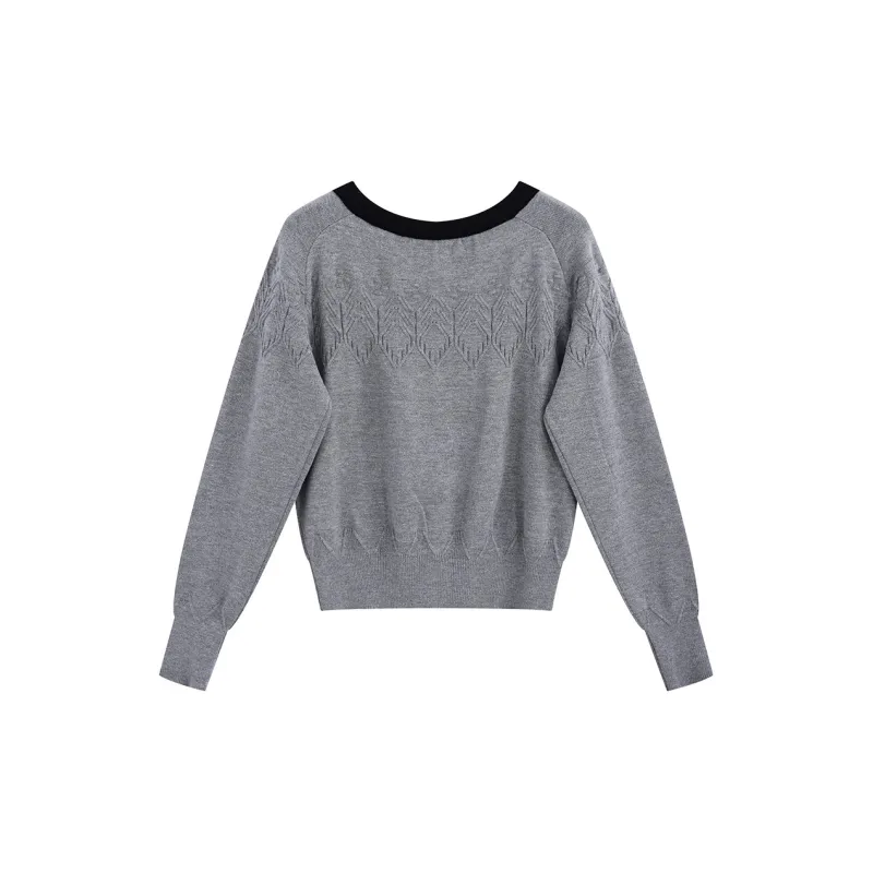 SNZX Knitwear Women's Gray-1