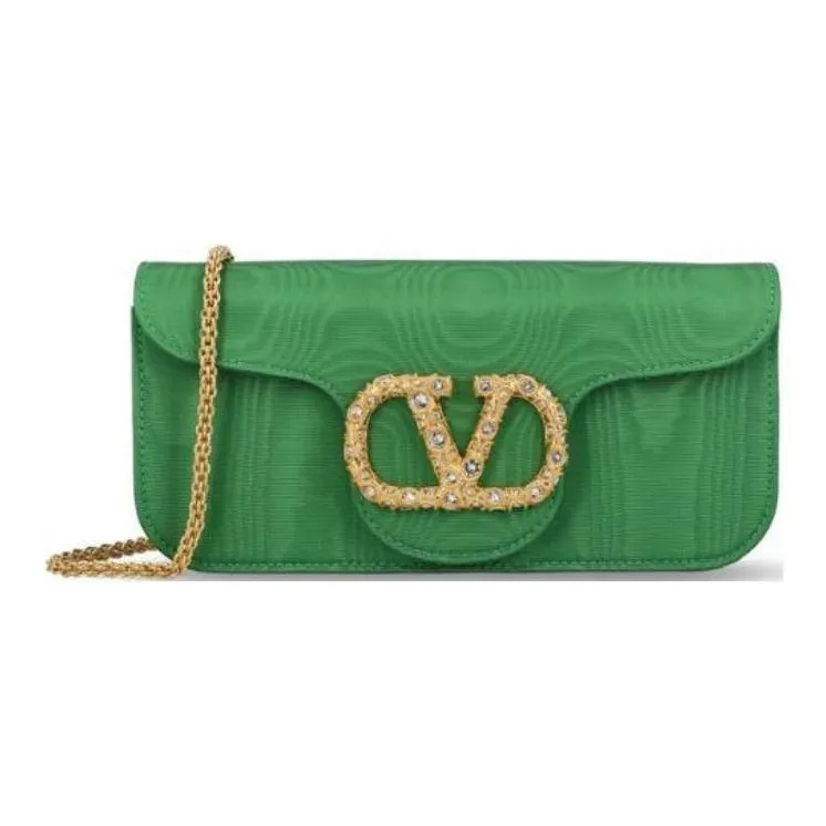 Valentino Locò VLogo Signature Foldover Top Clutch Bag-0