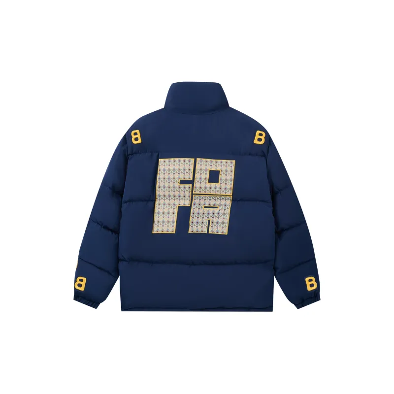 FOASIS Puffer Jacket Unisex Navy Blue-3