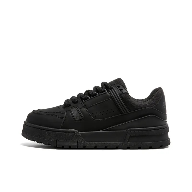 V ZERO FIVE Low Top Skateboard Shoes Unisex Black-6