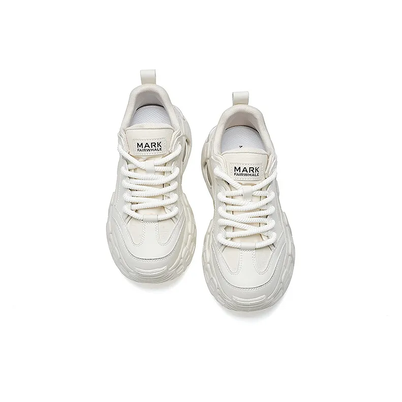 FAIRWHALE Chunky Sneakers Men's White-3