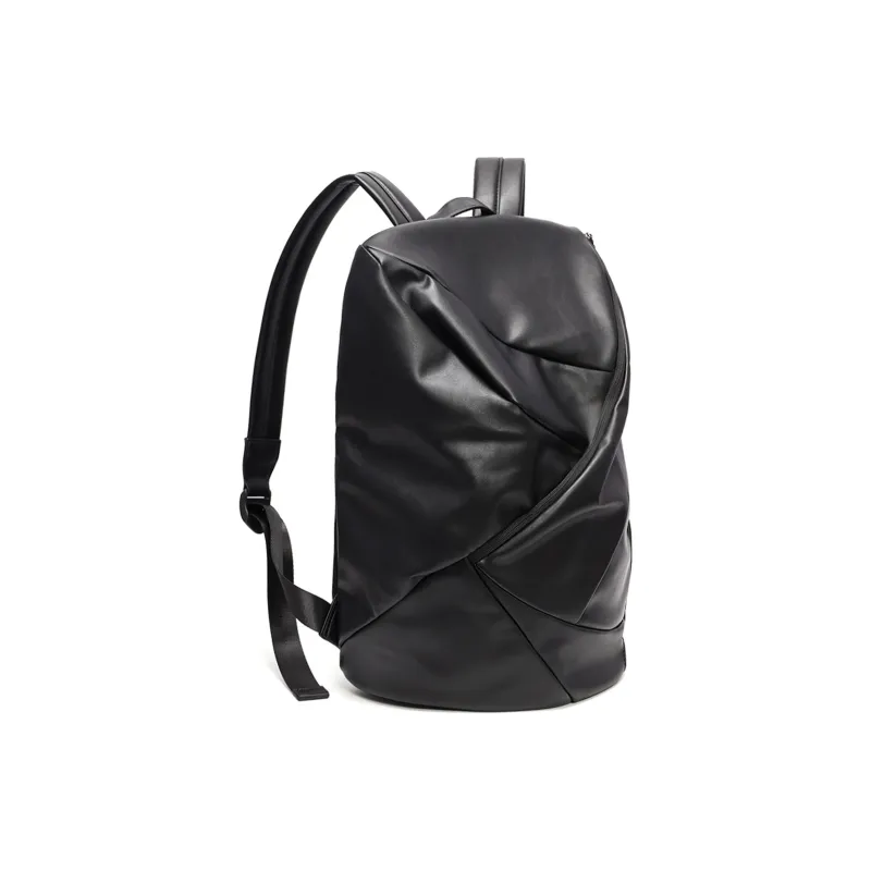 KONADCT PU Backpack Regular Unisex Versatile Black-2