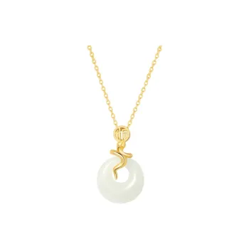 220 True Cause 284 Hetian Jade Necklaces White Jade Women's