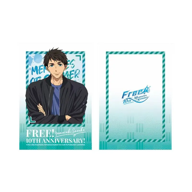 MOUXUYY Makoto Tachibana, Haruka Nanase Free 10th Anniversary Commemoration, Swim Men's Role Laser Photo Cards-25