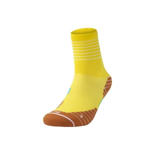 361° Running Socks Unisex Yellow Brown