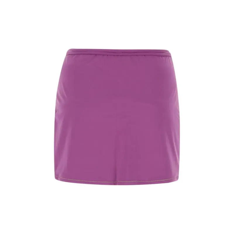 REINA OLGA Tie-Detailed Wrap Skirt-1