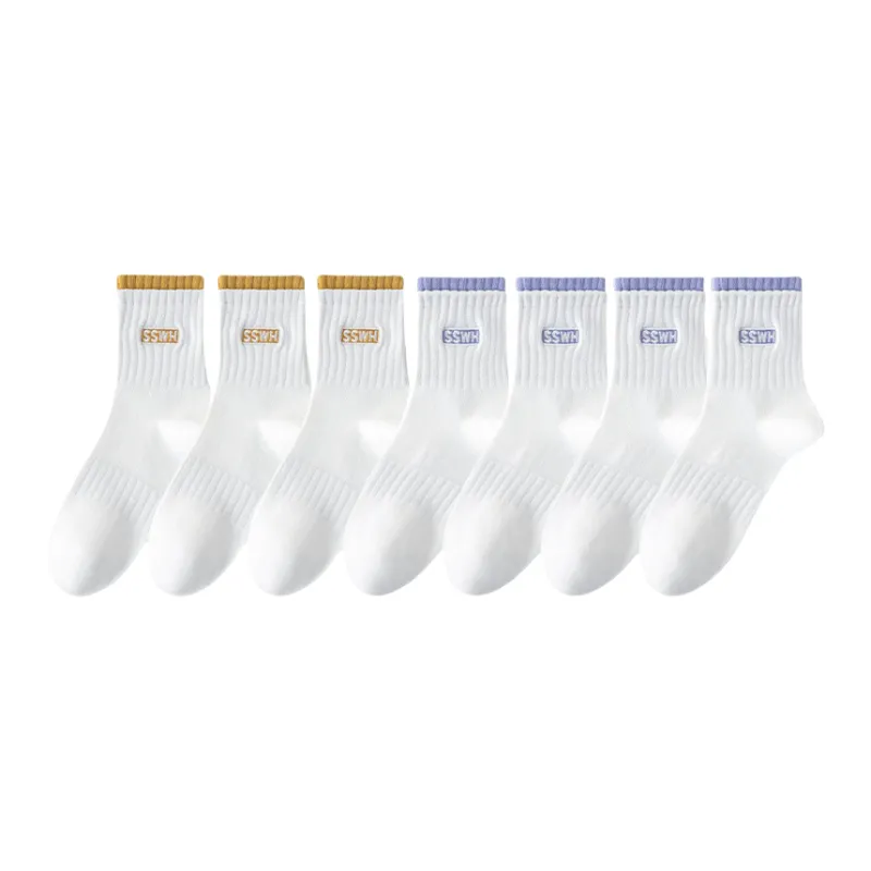 Lan Miao Mid Calf Socks Women's 7 Pack-4